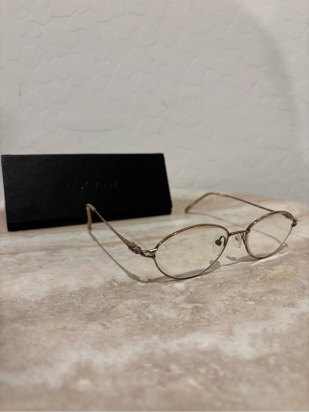 Escada Sterling Silver Oval Metal frame Women's Eyeglasses